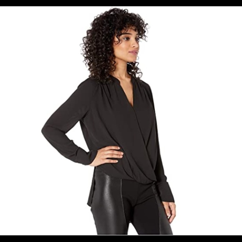 BCBG Black Collared Shirt